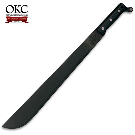 Item Description New Made Item: These <b>machetes</b> were made by <b>Ontario</b> <b>Knife</b> Company for Shreck Wholesale Industries in the 1970's. . Ontario military machete